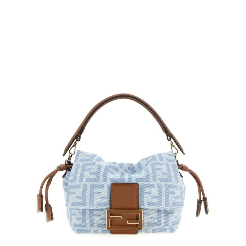 Fendi Blue Cotton Women's Handbag